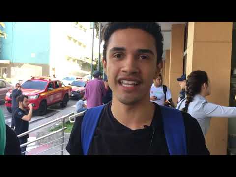 Estudante comenta sobre a evacuação do prédio da Antiga Reitoria