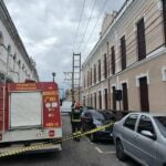 Operador morre apos ser atingido por elevador na sede do Ministerio Publico - Pragas e Eventos